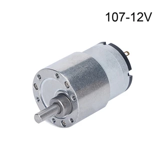 ✿ มอเตอร์ไฟฟ้า ลดความเร็ว แรงบิดสูง 7~960 RPM เพลาเอาท์พุต 6V 12V 24V