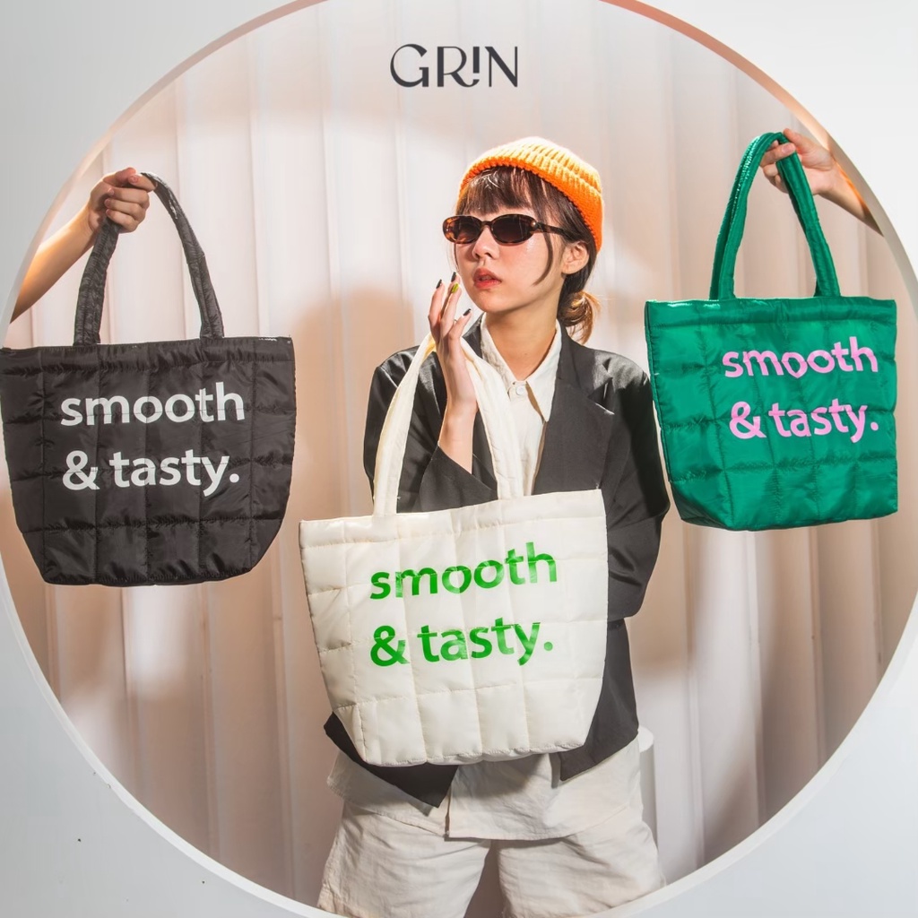 กระเป๋าผ้านุ่มนิ่ม Puffer Tote Bag, FLUFFY TASTY Collection