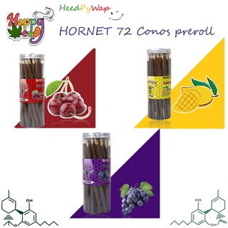 (ส่งจากไทย) กระดาษ บรั้น Hornet 72 Cone   All Flavor 110mm. มีให้เลือกหลายรสชาติ