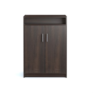 DELICATO ชั้นวางรองเท้าบานเปิดบน 60X30X90ซม. สีน้ำตาลเข้ม