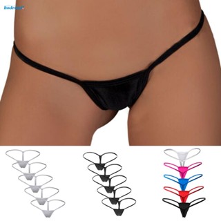 【HODRD】Knickers Mini Thongs G-String Panty Micro Low Rise Thong Swimwear 5 Pack Women Womens Ladies【Fashion】