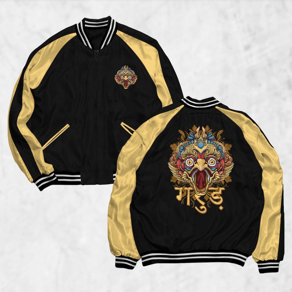 HIPNOP Sukajan Garuda Jacket สกรีนลายแจ็คเก็ตผู้ชายและผู้หญิง Distro Unisex Japan Premium Original