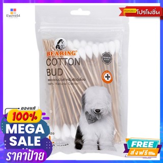 Bearing(แบร์ริ่ง) แบร์ริ่ง สำลีก้าน สำหรับสัตว์เลี้ยง 50 ก้าน ขนาด L Bearing Cotton Buds for pets, 50 buds, size Lผลิตภั