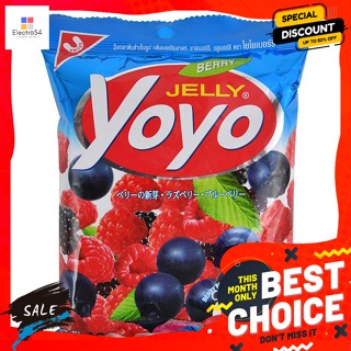 ขนม โยโย่ เยลลี่ เบอร์รี่มิกซ์ ขนาด 80 กรัม Yoyo Jelly Berry Mix Size 80 g.พุดดิ้ง, เยลลี่, &amp; มาร์ชแมลโลว์