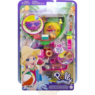 Polly Pocket Watermelon Pool Party ปาร์ตี้ริมสระน้ำแตงโม มีกลิ่นหอม ของตุ๊กตาพอลลี่ พ็อกเก็ต และเพื่อนนางเงือก ของแท้