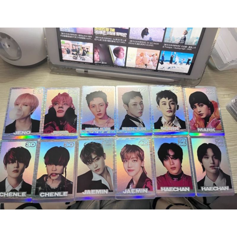 Photocard NCT Dream unofficial pop up Glitch Mode การ ์ ดซื ้ อขายเงินพิเศษ Jaemin Jeno Haechan Jissung silver Beatbox