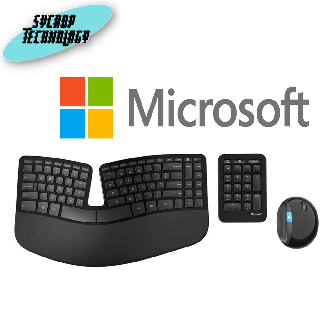 ชุดเมาส์และคีย์บอร์ดไร้สาย Microsoft Wireless Mouse + Keyboard Sculpt Ergonomic Desktop (TH/EN) เช็คสินค้าก่อนสั่งซื้อ