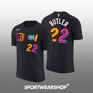 เสื้อยืด ลายบาสเก็ตบอล Nba Team Miami Heat CITY Edition 2021/22 No 22 Jimmy Butler No 14 Tyler Herro สําหรับผู้ชาย