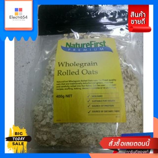 Nature first Wholegrain Rolled oats แผ่นข้าวโอ๊ต อบ Nature first Wholegrain Rolled