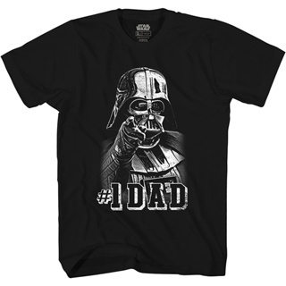 เสื้อยืดคอกลมStar Wars Darth Vader #เสื้อยืด พิมพ์ลายกราฟิก 1 Dad Father สําหรับผู้ชาย และผู้ใหญ่S-4XL_04