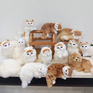 [MH] ตุ๊กตาแมว ตุ๊กตาหมา แมวเกาะขอบโต๊ะ เหมือนจริง พร้อมส่งจากไทย