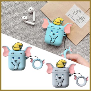 เคสหูฟังบลูทูธไร้สาย ลายการ์ตูนช้าง ดัมโบ้ สําหรับ AirPods 2