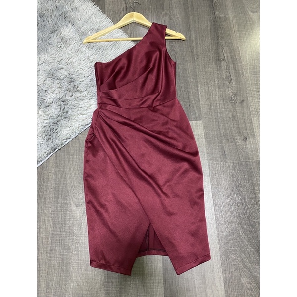 Dress ออกงาน ปาดไหล่ งานแต่ง