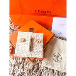 (พร้อมส่ง) New! Hermes Mini Pop H สี Marron Galce RGHW สีหายากกก Fullset with rec. ของแท้ 💯