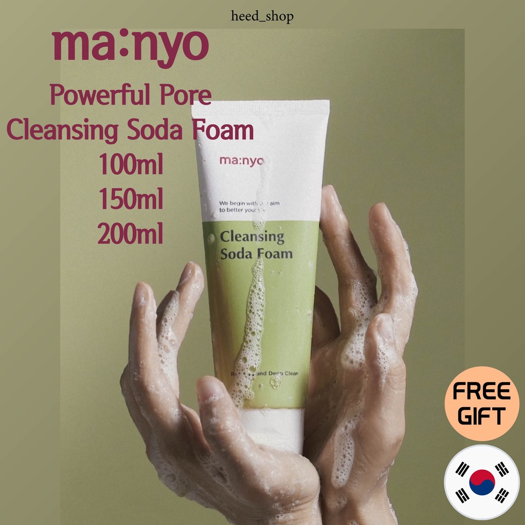 Ready [ma:nyo] Manyo Factory Powerful Pore Cleansing Soda Foam 100ml, 150ml, 200ml + ของขวัญฟรี