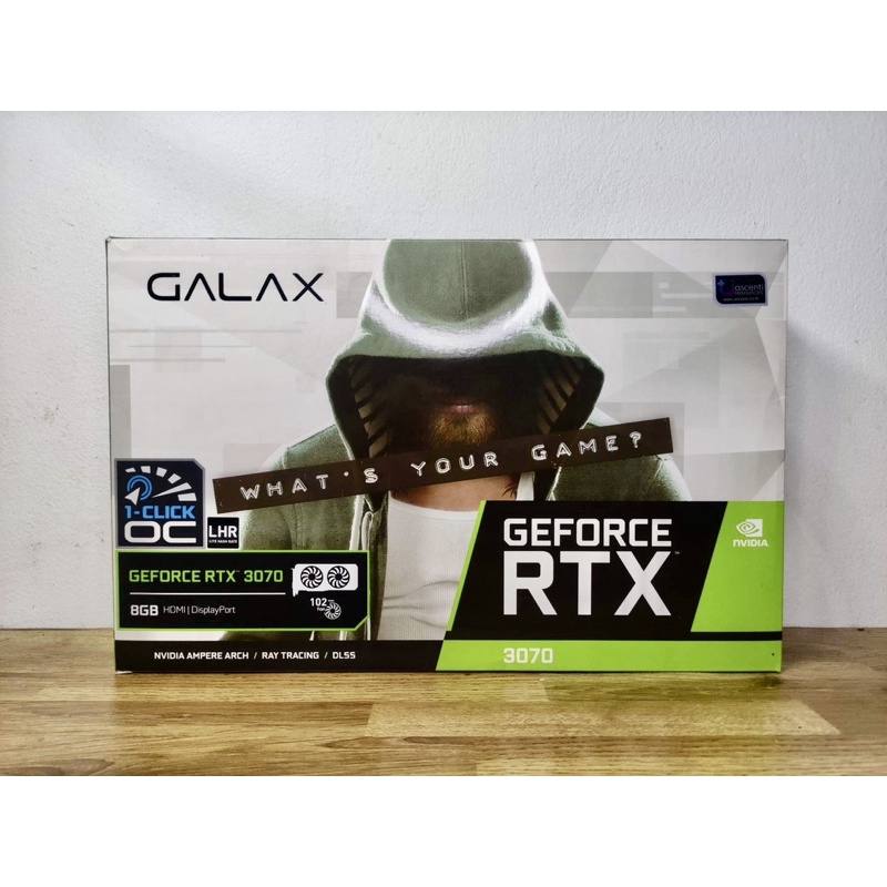 GALAX RTX 3070  RTX3070 ประกันJib 15/04/2568 ไม่ผ่านการขุด❌ สภาพเหมือนใหม่ ไม่มีสนิม ไม่มีเกลือ/ออกไซด์ ครบกล่อง