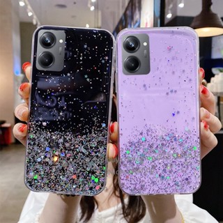 New Phone Casing for Realme 10 Pro +Plus 5G 4G เคส Starry Sky Glitter Phone Case Soft TPU Anti-drop Protective Phone Back Cover เคสโทรศัพท