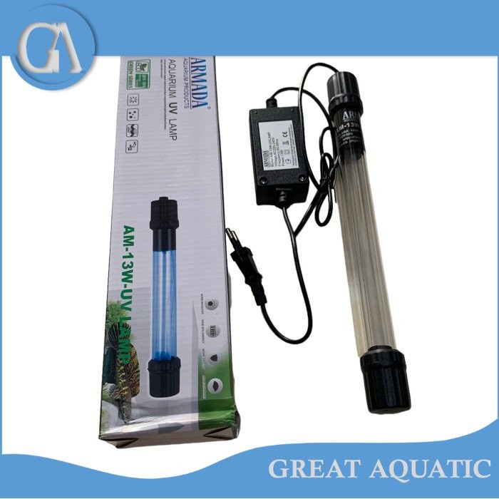 พิพิธภัณฑ์สัตว์น้ํา 13 วัตต์ UV LAMP ARMADA AM UV 13 WATT 13 W UV LAMP