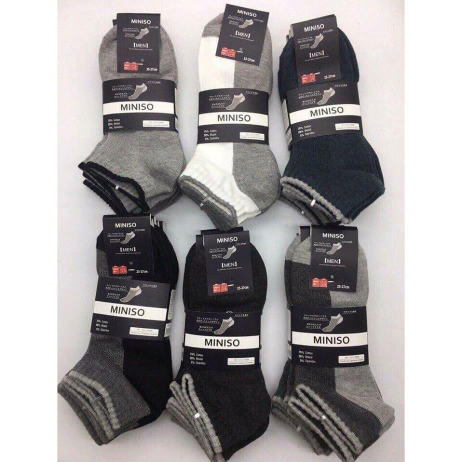 Odd 1 คู่ Miniso Mens Low-cut Socks -