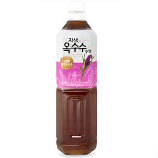 ชาไหมข้าวโพดสีม่วง, สีเหลือง  แบบขวด 1.5 L. Woongjin Purple &amp; Yellow Corn 옥수수 수염차