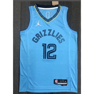 เสื้อกีฬาบาสเก็ตบอล NBA jersey Grizzlies 12# MORANT DEempn36EFalke77 ปี 2022