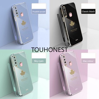 เคส Xiaomi Poco C40 เคส Xiaomi Poco C31 เคส Xiaomi Poco X3 Pro Cover Xiaomi Poco X2 Case Xiaomi Poco M2 Case Xiaomi Poco M3 Case Xiaomi Poco X3 NFC Silicone Anti-dro Maple Leaf With Rope Soft Cassing Phone Case โทรศัพท์มือถือ ซิลิโคนนุ่ม กันกระแทก