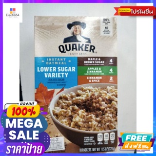 Quaker  Suger  Variety ธัญพืชข้าวโอ๊ต อบกรอบ ชนิดน้ำตาลน้อย เควกเกอร์ 328 กรัม ราค