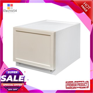 1-DRAWER กล่องลิ้นชัก 1 ลิ้นชัก STACKO ECO S 27x39.5x24 ซม. สีเบจ1-DRAWER UNIT STACKO ECO S 27X39.5X24CM BEIGE