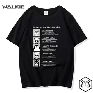 Walkie เสื้อยืดแขนสั้นลําลอง พิมพ์ลายอนิเมะ Spy X Family Anya T2K สไตล์ฮาราจูกุ แฟชั่นฤดูร้อน สําหรับผู้ชาย และผู้ห_03