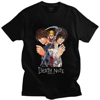 Casual Anime Round Collar Tops T-Shirt Yagami Misa And Lawliet D Manga Death Note T Shirt_12