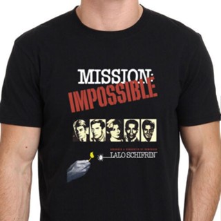 เสื้อยืดครอปเสื้อยืด พิมพ์ลายภาพยนตร์ Mission IMPOSSIBLE Lalo Schifrin สไตล์วินเทจS-5XL_07