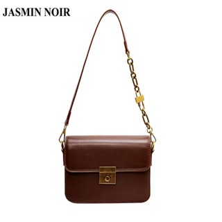 Jasmin NOIR กระเป๋าสะพายไหล่ กระเป๋าถือ หนัง PU สไตล์เรโทร สําหรับสตรี