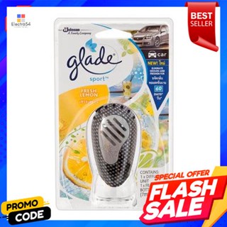 air น้ำหอมปรับอากาศในรถ GLADE SPORT กลิ่นเลมอน ขนาด 7 มล. สีดำCar air freshener GLADE SPORT lemon scent size 7 ml. black