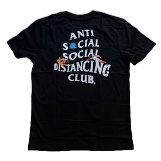 Urface เสื้อยืดSuper soft T-shirt Social Distancing Super Soft tee (Black)