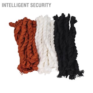  Intelligent Security 30 ชิ้นสายไนลอนสีดำสีขาวสีน้ำตาลแบบพกพา DIY เย็บผ้าไนลอนเส้นใหญ่สำหรับพื้นรองเท้าหนัง