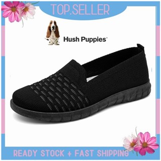 HUSH PUPPIES รองเท้าโลฟเฟอร์ ส้นแบน แบบสวม สําหรับผู้หญิง