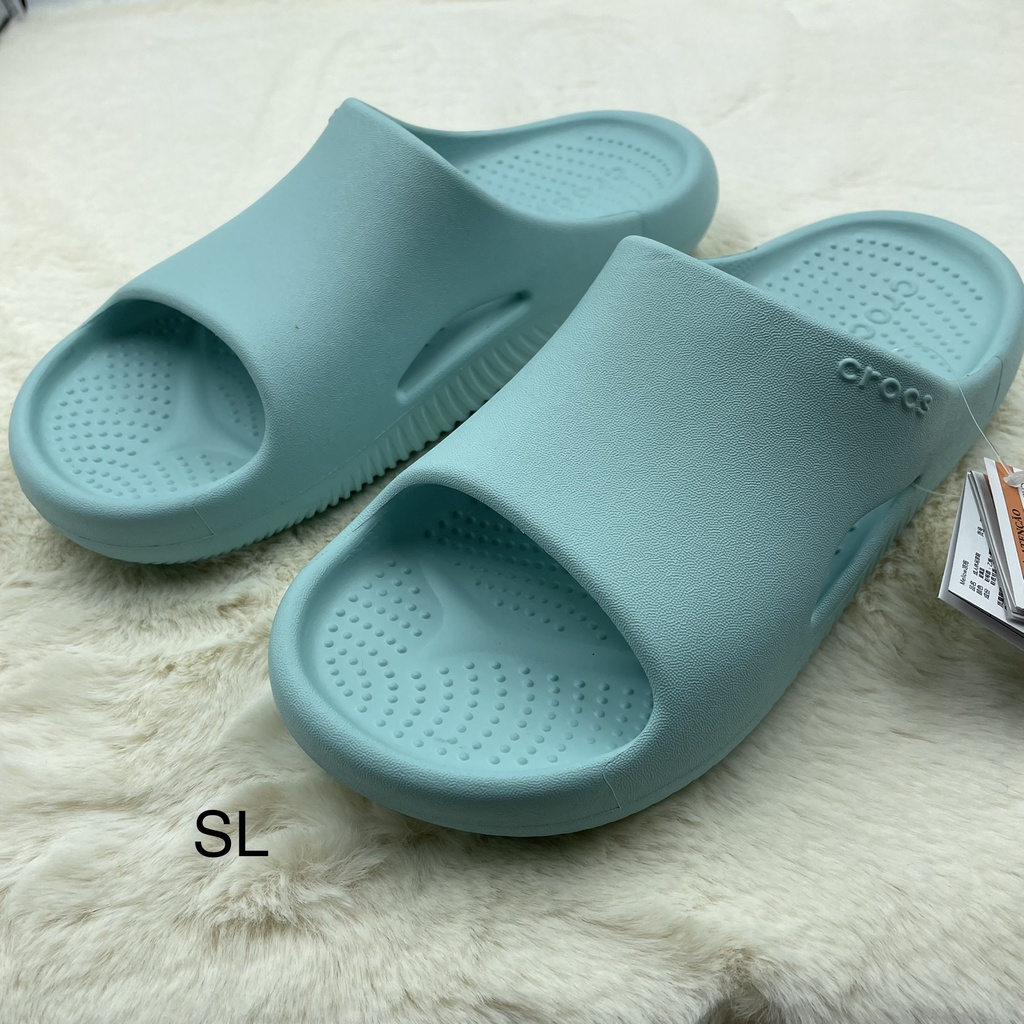 รองเท้าแตะ Crocs รองเท้าแบบสวมสำหรับผู้หญิงและผู้ชาย รุ่น Crocs mellow slide สินค้าสวยคุณภาพดีน้ำหนักเบานิ่มมากๆสวมค่ะ