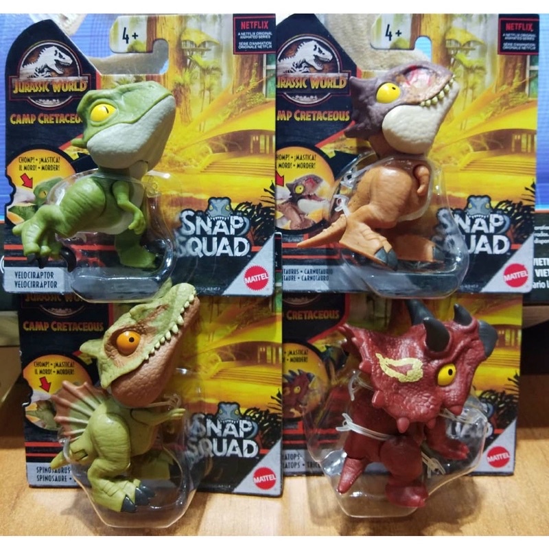 Jurassic World Snap Squad WAVE 9 Set of 4