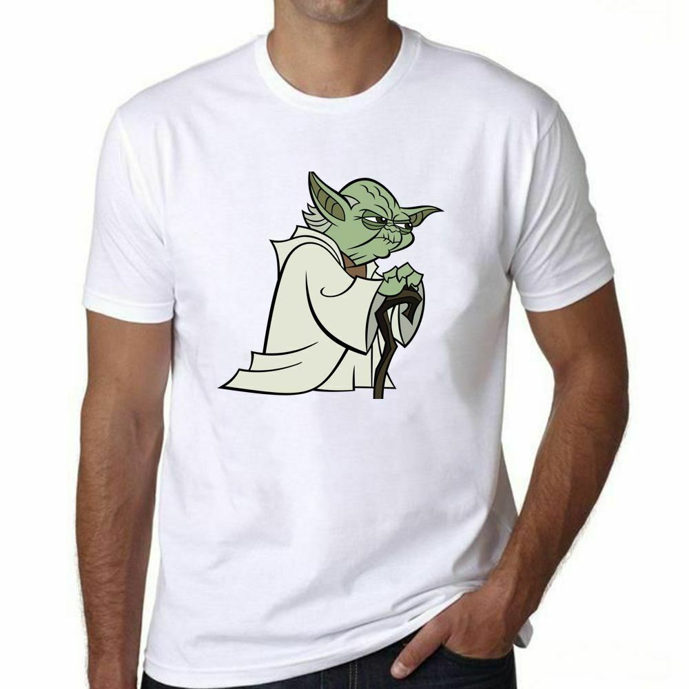 Newest Yoda Star Wars Mens Print Wear T-Shirt Men Yoda Shirt Yoda Children Shirt_04