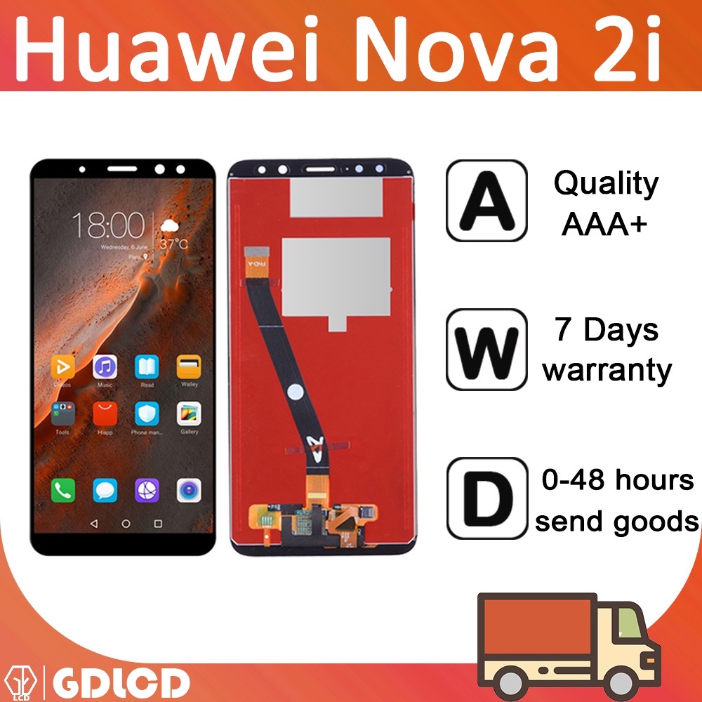 Huawei Nova 2i Mate 10 Lite หน้าจอสัมผัส LCD ดิจิไทเซอร์ พร้อมกรอบ