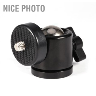 Nice photo ใหม่ 360 ° Mini Ball Head Bracket Mount สำหรับขาตั้งกล้อง 1/4 "และ 3/8" ที่ใส่แฟลช