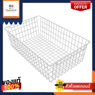 ตะกร้าลวดอเนกประสงค์ DIY KASSA HOME รุ่น WB5819W ขนาด 58 x 35 x 19 ซม. สีขาวMultipurpose Wire Basket DIY  WB5819W Size 5