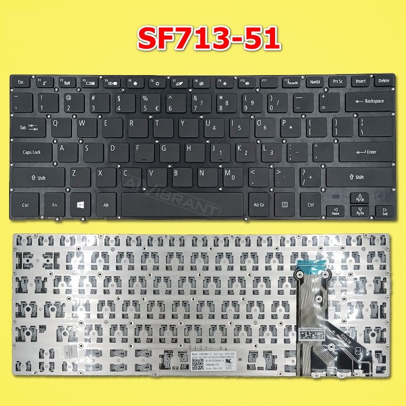 กดสั่งซื้อแล้วรอ 8-10 วัน Keyboard คีย์บอร์ดโน๊ตบุ๊ค ACER Swift 7 keyboard SF713-51