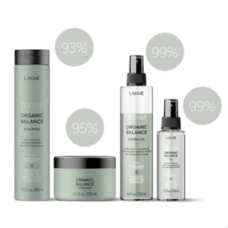 LAKME TEKNIA Organi Balance set ชุดบำรุงเส้นผมสูตรออแกนิค เหมาะสำหรับเส้นผมทุกประเภท ช่วยทำความสะอาด ถนอมสีผม มีส่วนผสมข