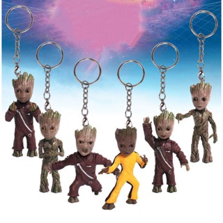 1pc Guardians of the Galaxy Hand PVC Figure Key Chain Figur Baby Groot Gift Toys