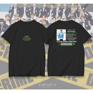 เสื้อยืดผ้าฝ้าย พิมพ์ลาย My BOYFRIEND LOST NCT DREAM MEMBER OSAKI SHOTARO Relaxed Top UNISEX BLACK EDITION COMBED 3_09