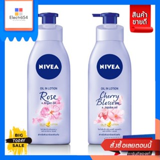 Nivea(นีเวีย) NIVEA นีเวีย Oil In Lotion 400 ml. (เลือกสูตรได้) NIVEA NIVEA Oil In Lotion 400 ml. (Choose formula)ผลิตภั