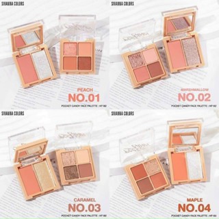 HF182 Sivanna Pocket Candy Face Palette พ็อกเก็ต แคนดี้ อายแชโดว์ 9.6กรัม