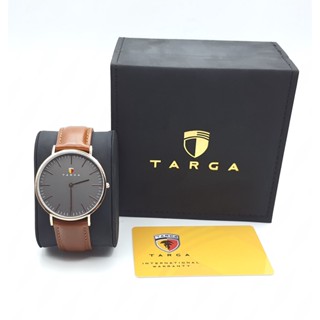 นาฬิกา TARGA MENS TA017609 QUARTZ GRAY DIAL ROSE GOLD CASE WATCH 41 MM พร้อมกล่อง (ใหม่)