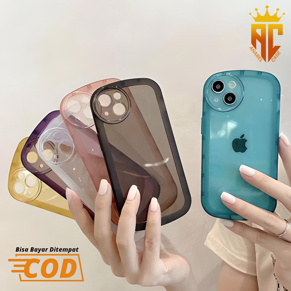 JAYA CASE - [CRLM7] เคสนิ่มใสล่าสุดสําหรับREALME C11 2021/C35/C21/c21y/c25y/c12/c3/9i Oval TPU Trans